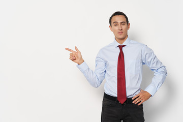 Business man shirt tie officials office manager