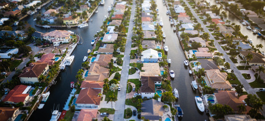 Aerial Panorama of Fort Lauderdale