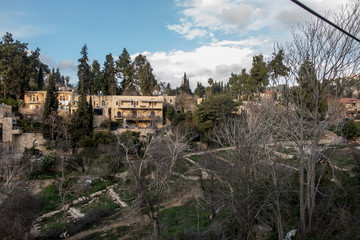 Ein Kerem village as seen from around the Church of Visitation, Jerusalem