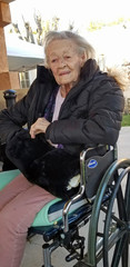 Elderly Woman in Wheelchair