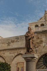 City of Bethlehem. The church Catherine next to the Basilica of the Nativity of Jesus Christ....