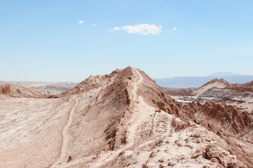 Fototapeta na wymiar Valle de la luna, chile, paisaje rocoso 