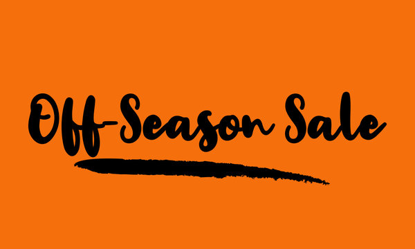 Off-Season Sale Calligraphy Handwritten Lettering for posters