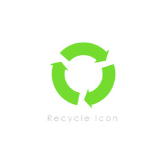 Recycle icon symbol vector design