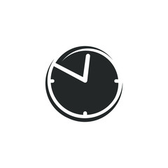 Clock vector flat isolated image.