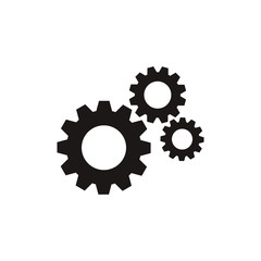 Gear icon flat vector design