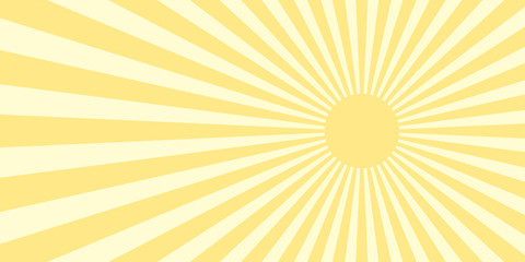 Vector comic book background with sunburst pattern in retro pop art style. © Anna