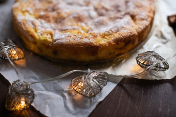 Delicious apple pie made with love