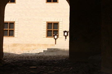 narrow street in the old town