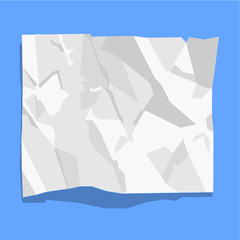 crumpled paper for text letter message note