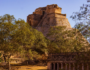 The architectural wonders of the Mayan temples preserved in Uxmal, Mexico
