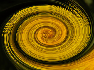 Abstract yellow spiral circles background.