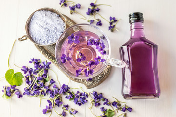 viola violetta odorata violet hot infused the from natural spring organic flowers blossom petals 