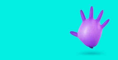 Medical glove as a symbol of protection