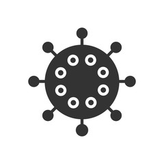 Coronavirus icon. Bacteria symbol modern, simple, vector, icon for website design, mobile app, ui. Vector Illustration