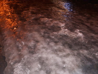 Very slippery and icy road - Oslo 