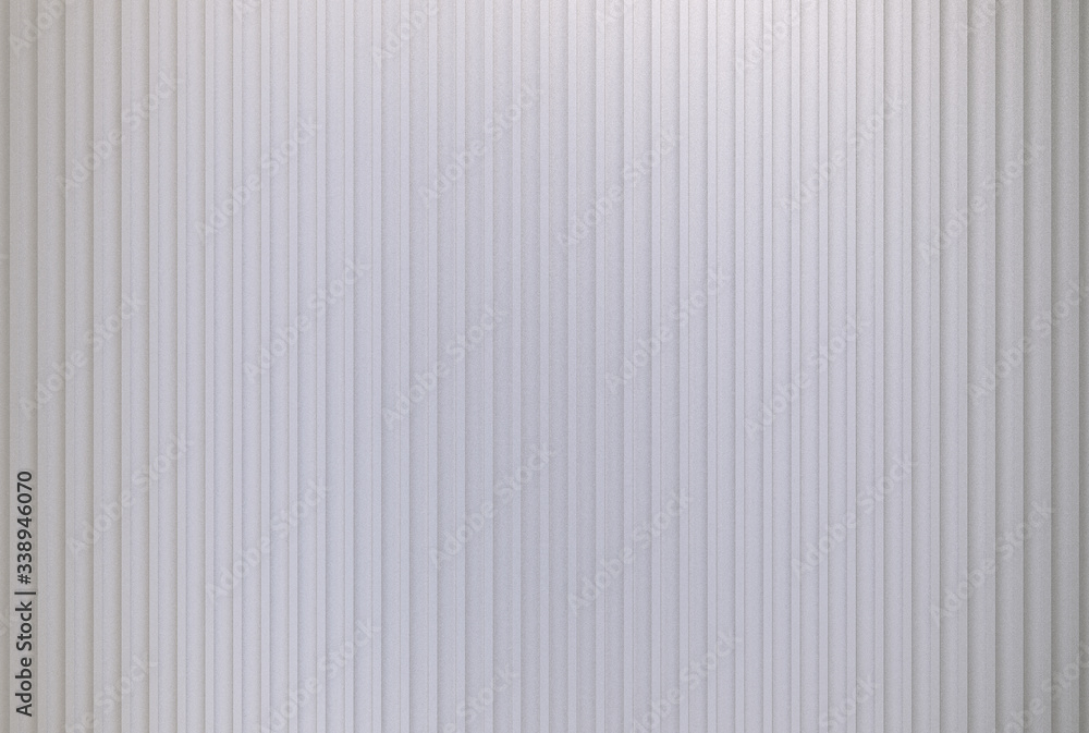 Poster 3d rendering. empty modern silver vertical panel line or container wall design texture background.