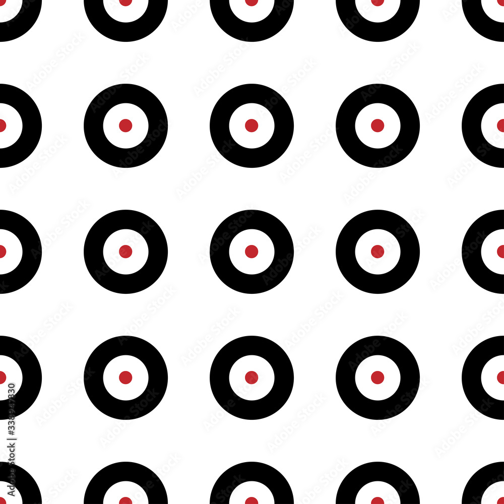 Poster minimalist geometric seamless pattern with circles.