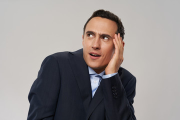 portrait of a handsome young man