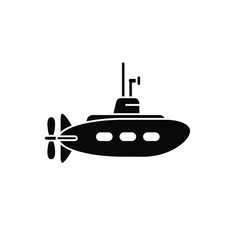 Submarine icon template