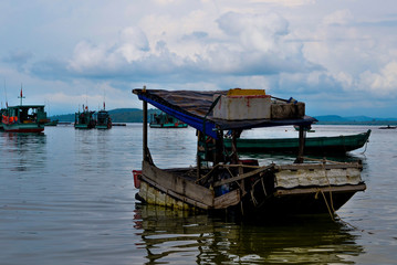 Fototapeta premium Fishing boat, Vietnam