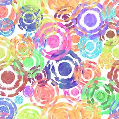 Abstract color pattern, circles. Digital illustration.