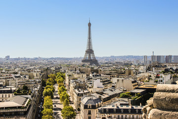 Eiffel Tower from the Arc de Triomphe
