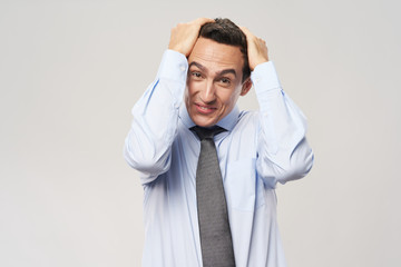 Business man shirt tie official office manager