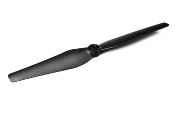 black plane propellers isolated on a white background