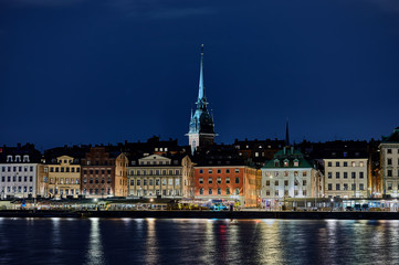 Old town in Stockholm in the evening
