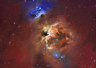 Wielka mgławica w Orionie M42 - obrazy, fototapety, plakaty
