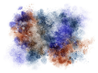 Abstract Classic blue Color Gradient Watercolor