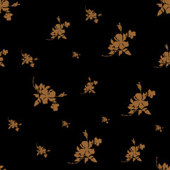 Abstract Seamless flower pattern with colorful background