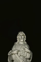 Fototapeta na wymiar Low Angle View Of Jesus Christ Against Clear Sky