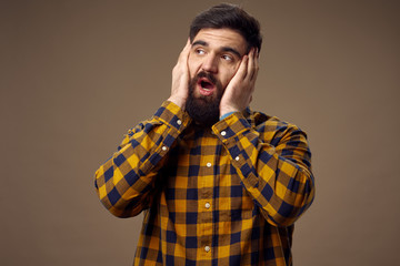 Fototapeta premium young man with a headache