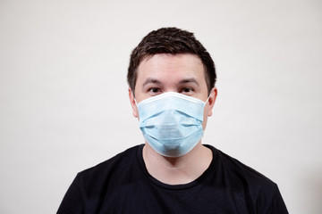 man in medical mask, virus, disease, doctor, medicine, portrait