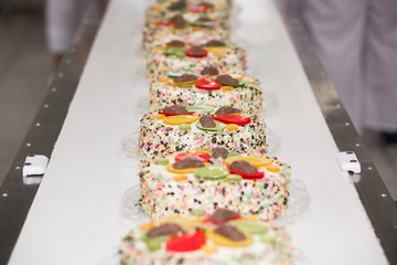 production of cakes and confectionery products at the enterprise.
