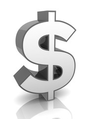 dollar sign concept 3d illustration