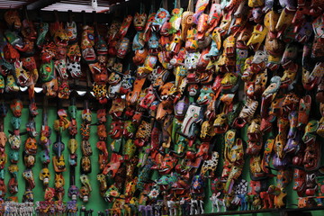 Fototapeta na wymiar Mascaras Atitlán