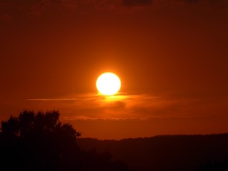 Sonnenuntergang in Hanerau-Hademarschen 