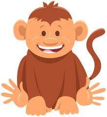 cute monkey comic animal cartoon character