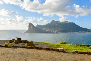 Möbelaufkleber Panorama of Hout Bay from a view point at Chapman's Peak Drive, Cape Town, South Africa © Burhan