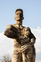 Fototapeta premium A memorial statue in the park in Antalya Turkey