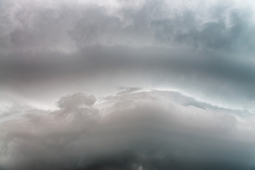 Storm approaching with stormy clouds