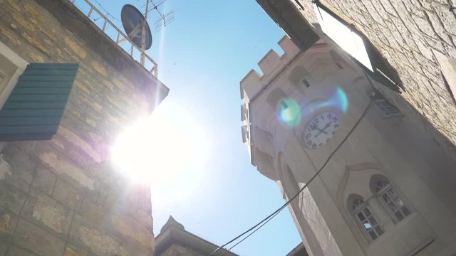 The streets of the old city in Montenegro