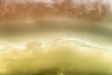 Storm approaching with stormy clouds