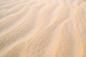 Patterns in the clear sand. Purity concept
