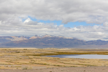 Fototapeta premium Summer View of Altai, Russia. Altai Republic is one of Russia's ethnic republics.