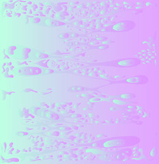 Digital vector illustration of pink-and-green gradient liquid.