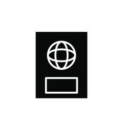 Passport Icon , Template Holiday Summer Template Logo Emblem Isolated Illustration , business abstract layout outline background white
